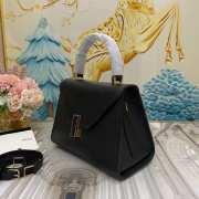 Uubags Valextra Iside top handle mini bag in black 12x16x22cm - 2