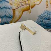 Uubags Valextra Iside top handle mini bag in white 12x16x22cm - 5