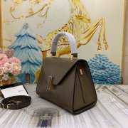 Uubags Valextra Iside top handle mini bag in dark brown 12x16x22cm - 6