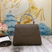 Uubags Valextra Iside top handle mini bag in dark brown 12x16x22cm - 2