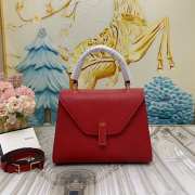 Uubags Valextra Iside top handle mini bag in red 12x16x22cm - 1