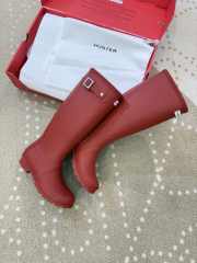 Uubags Hunter original tall wellington boots in military red  - 3