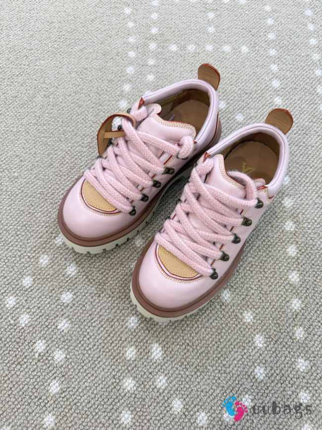 Uubags Louis Vuitton 1AIJAL Remix Derby Shoes In Pink Smooth calfskin - 1
