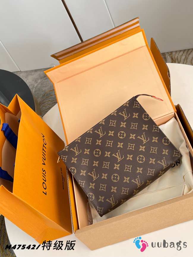 Uubags Louis Vuitton M83547 Toilet Pouch Monogram Canvas Material 20x25x5.5cm - 1