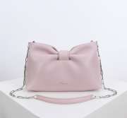 Uubags Small Dior Bow Bag Rose Songe Lambskin 26x16x10cm - 1