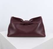 Uubags Medium Dior Bow Bag Burgundy Lambskin 30x17.5x12cm - 6