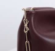 Uubags Medium Dior Bow Bag Burgundy Lambskin 30x17.5x12cm - 4