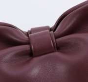 Uubags Medium Dior Bow Bag Burgundy Lambskin 30x17.5x12cm - 3