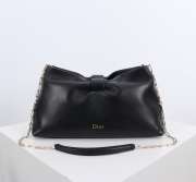 Uubags Medium Dior Bow Bag Black Lambskin 30x17.5x12cm - 1