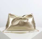 Uubags Dior Or Medium Dior Bow Bag Gold-Tone Laminated Lambskin 30x17.5x12cm - 1