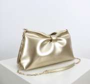Uubags Dior Or Medium Dior Bow Bag Gold-Tone Laminated Lambskin 30x17.5x12cm - 5
