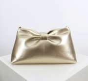 Uubags Dior Or Medium Dior Bow Bag Gold-Tone Laminated Lambskin 30x17.5x12cm - 4