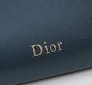Uubags Medium Dior Bow Bag Navy Blue Lambskin 30x17.5x12cm - 4