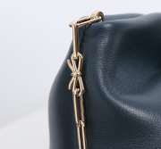 Uubags Medium Dior Bow Bag Navy Blue Lambskin 30x17.5x12cm - 2