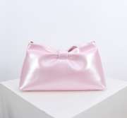Uubags Medium Dior Bow Bag Pink Glossy Calfskin Leather 30x17.5x12cm - 5