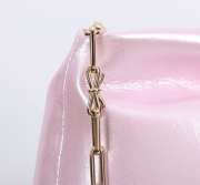 Uubags Medium Dior Bow Bag Pink Glossy Calfskin Leather 30x17.5x12cm - 3