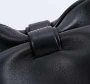 Uubags Medium Dior Bow Bag Black Glossy Calfskin Leather 30x17.5x12cm - 2