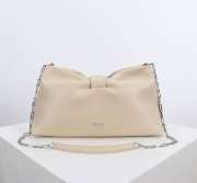 Uubags Medium Dior Bow Bag Light Cream Lambskin 30x17.5x12cm - 1
