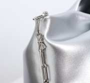 Uubags Dior Or Medium Dior Bow Bag Silver-Tone Laminated Lambskin 30x17.5x12cm - 2