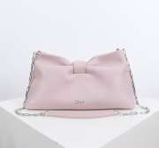 Uubags Medium Dior Bow Bag Pink Lambskin 30x17.5x12cm - 1