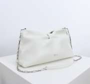 Uubags Medium Dior Bow Bag White Lambskin 30x17.5x12cm - 5