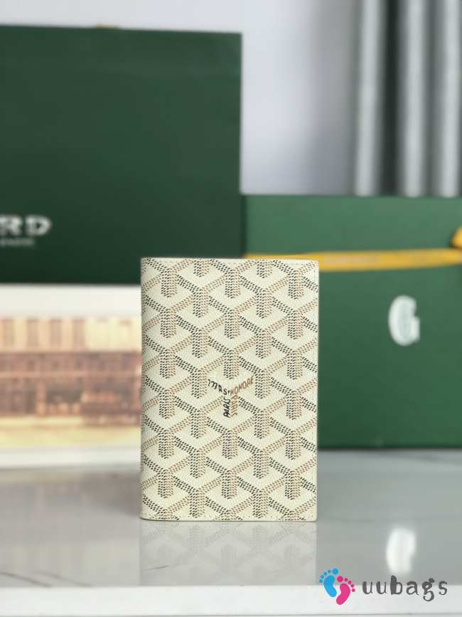 Uubags Goyard Grenelle passport cover in beige 10x14x2cm - 1