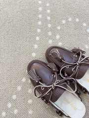 Uubags Miu Miu calfskin leather mules in dark brown - 3