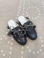 Uubags Miu Miu calfskin leather mules in black - 3