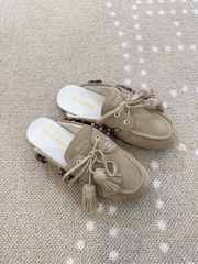 Uubags Miu Miu suede leather mules in light grey - 5