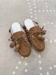 Uubags Miu Miu suede leather mules in brown - 5