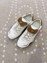 Uubags Fendi Wave Pulse white and brown suede low-tops  - 1
