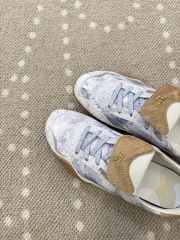 Uubags Fendi Wave Pulse White fabric and beige cavallino calfskin low-tops - 6