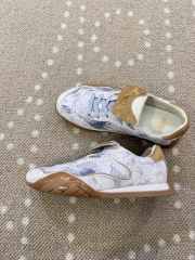 Uubags Fendi Wave Pulse White fabric and beige cavallino calfskin low-tops - 2