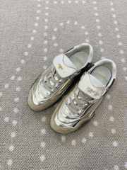 Uubags Fendi Wave Pulse Metallic Gold Sneakers Calfskin Low-tops - 1