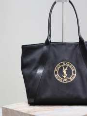 Uubags YSL Rive Gauche Tote Bag in Black Canvas 40-60x30x20cm - 6