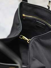 Uubags YSL Rive Gauche Tote Bag in Black Canvas 40-60x30x20cm - 4