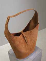 Uubags YSL Brown Le 5 À 7 Hobo Suede Bucket Bag 26x31.5x13.5cm - 3