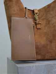 Uubags YSL Brown Le 5 À 7 Hobo Suede Bucket Bag 26x31.5x13.5cm - 4