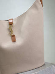 Uubags YSL Le 5 à 7 Hobo canvas and leather shoulder bag 26x31.5x13.5cm - 2