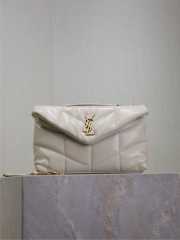 Uubags YSL Toy Puffer Bag in Blanc Vintage Lambskin 22.5x16x8cm - 1