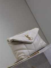 Uubags YSL Toy Puffer Bag in Blanc Vintage Lambskin 22.5x16x8cm - 5