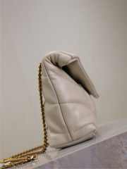 Uubags YSL Toy Puffer Bag in Blanc Vintage Lambskin 22.5x16x8cm - 4