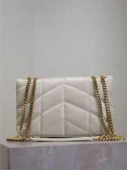 Uubags YSL Toy Puffer Bag in Blanc Vintage Lambskin 22.5x16x8cm - 2