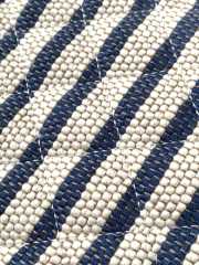 Uubags Chanel Medium Zipped Case Printed Fabric & Gold-Tone Metal In Blue/White 16.5x26x9cm - 3