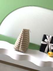 Uubags Chanel Large Zipped Case Printed Fabric & Gold-Tone Metal In Light Beige /Dark Beige 19.6x33.7x12cm - 4