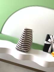 Uubags Chanel Large Zipped Case Printed Fabric & Gold-Tone Metal In Light Beige /Black 19.6x33.7x12cm - 6