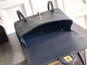 Uubags Chanel small flap-top bag glossy calfskin with grain effect & gold-plated metal in black 15x22x7cm - 6