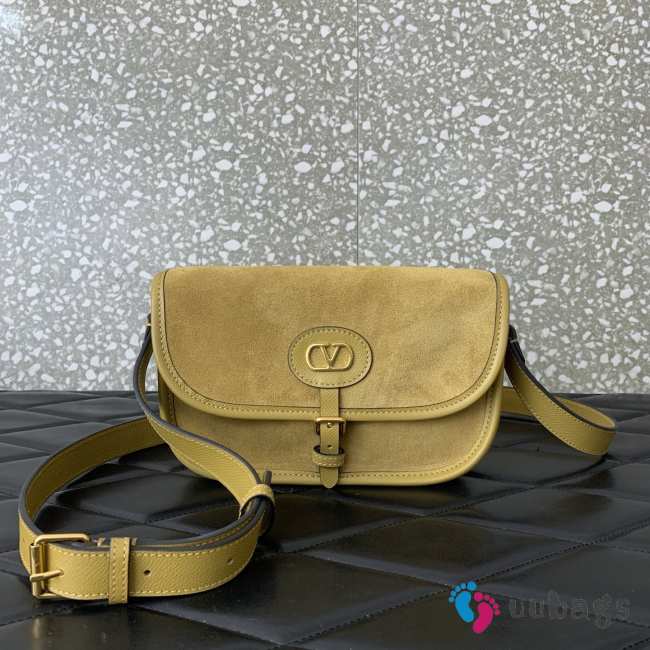 Uubags Valentino Garavani Antibes small shoulder bag in havana beige calfskin 22x14x5cm - 1