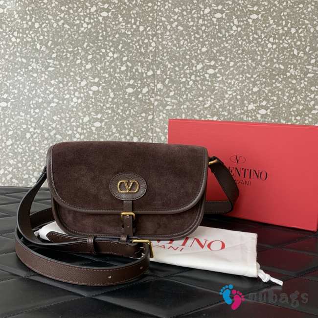 Uubags Valentino Garavani Antibes small shoulder bag in moor's head calfskin 22x14x5cm - 1