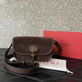 Uubags Valentino Garavani Antibes small shoulder bag in moor's head calfskin 22x14x5cm